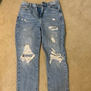 GARAGE straight denim jeans